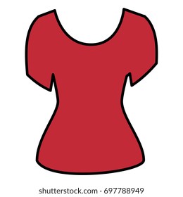 female blouse isolated icon