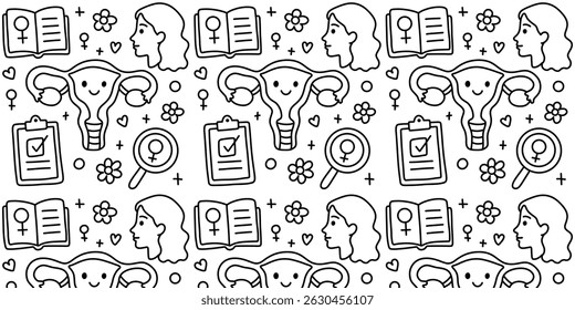 female body health vector pattern