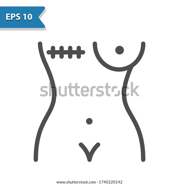 Female Body Icon Professional Pixel Perfect Stock Vector Royalty Free Shutterstock