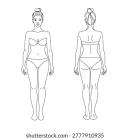 Female body outline and