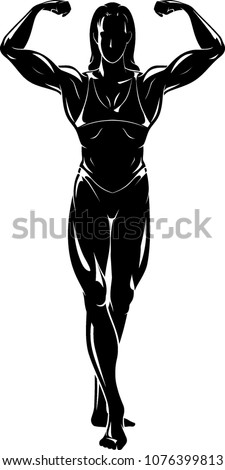 Female Body Shape Flexing Shadow