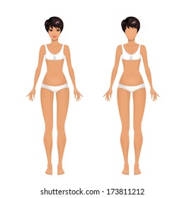 Female body template