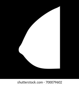 Female breast icon .