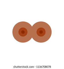 female breast vector icon