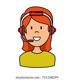 female call center agent