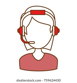 female call center agent
