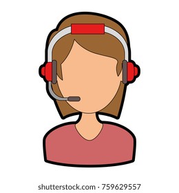 female call center agent