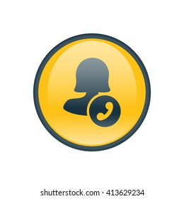Female call user icon