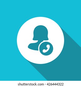 Female call user icon