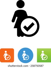 Female candidate icon