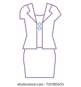 female casual clothes icon