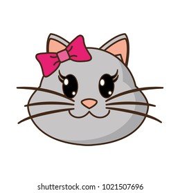 female cat head cute animal