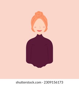 Female character designs wearing hijab in trendy, popular and modern styles. Various avatars of Muslim female characters are suitable for the needs of Islamic graphic elements. Vector design