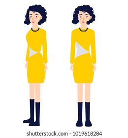Female  character front side