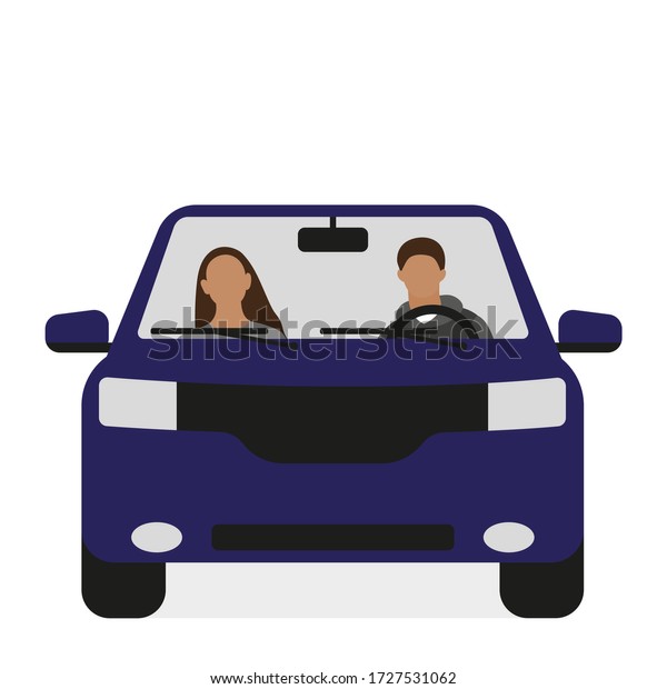 Female character and\
male character in car