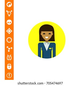 Female Character Portrait Icon
