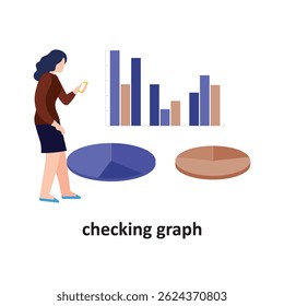 Gráfico de verificação fêmea:Ícone de vetor que pode facilmente modificar ou editar
