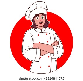 Female chef brings delicious dishes