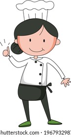 Female chef cartoon character cartoon character illustration