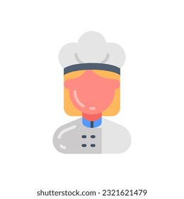 Female Chef icon in vector. Illustration