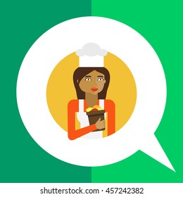 Female chef portrait