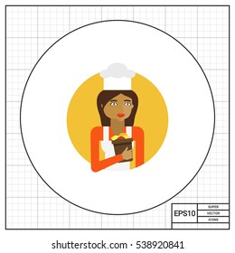 Female chef portrait