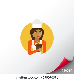 Female chef portrait