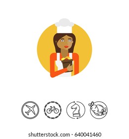 Female chef portrait