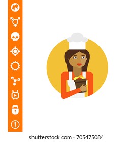 Female chef portrait