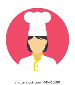 Female Chef Vector Icon