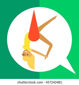Female Circus Acrobat Icon