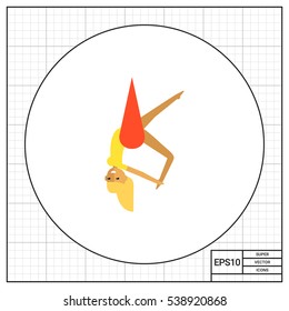 Female Circus Acrobat Icon