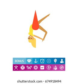 Female Circus Acrobat Icon