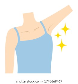 
Female clean armpits, hair removal