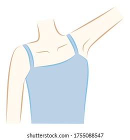 Female clean armpits, hair removal