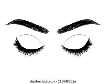 1,909 Closed eye beauty face brows Images, Stock Photos & Vectors ...