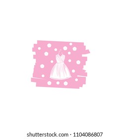 female clothes logo template