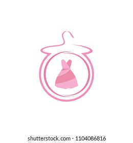 female clothes logo template