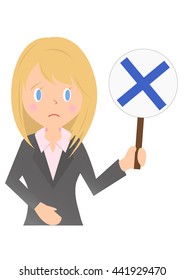Female company employee, which represents an incorrect answer