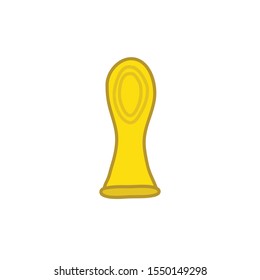 female condom doodle icon, vector illustration