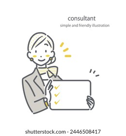 female consultant giving some advice