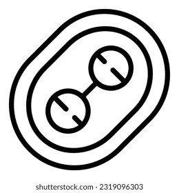 Female contraception icon outline vector. Birth cotrol. Health types