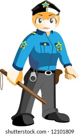 Weiblicher Cop