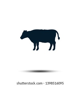 Female Cow Icon Vector. Milk Dairy Vector Template Design