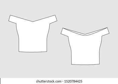 Womens T Shirt Cap Sleeve Dip Stock Vector (Royalty Free) 2035633967 ...