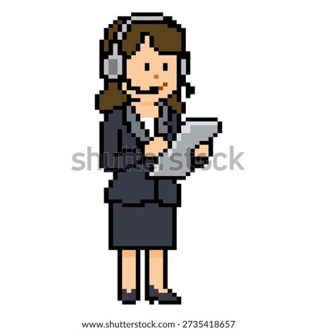 Female Customer Service With Headset