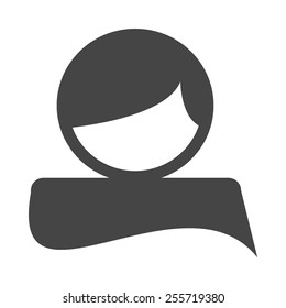 Female customer vector image to be used in web applications, mobile applications and print media.