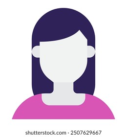 Female Diversity Avatars icon illustration