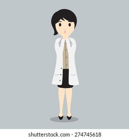 Female Doctor high quality vector graphic EPS10