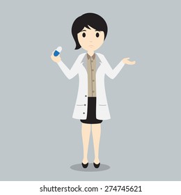 Female Doctor high quality vector graphic EPS10